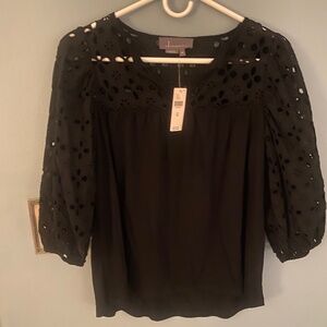 Black Anthropologie Top